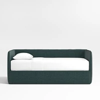 Noa Jungle Green Kids Twin Daybed with Storage and Trundle Bed