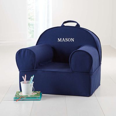 Large Navy Nod Chair Cover