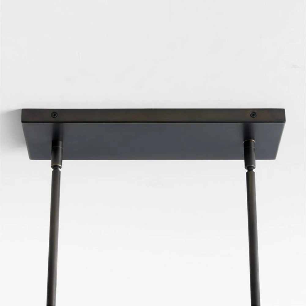 Nolan 6-Light Black Rectangular Chandelier