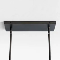 Nolan 6-Light Black Rectangular Chandelier