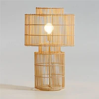 Noon Natural Wicker Table Lamp by Leanne Ford