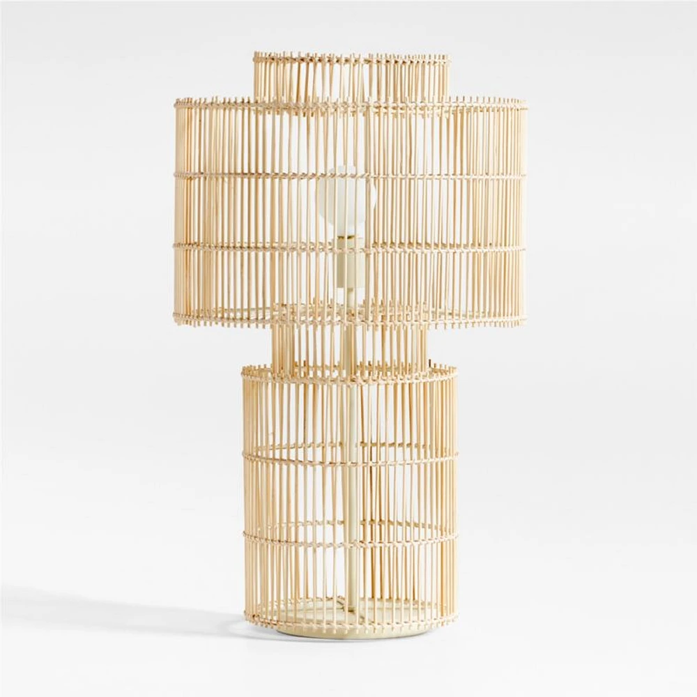 Noon Natural Wicker Table Lamp by Leanne Ford
