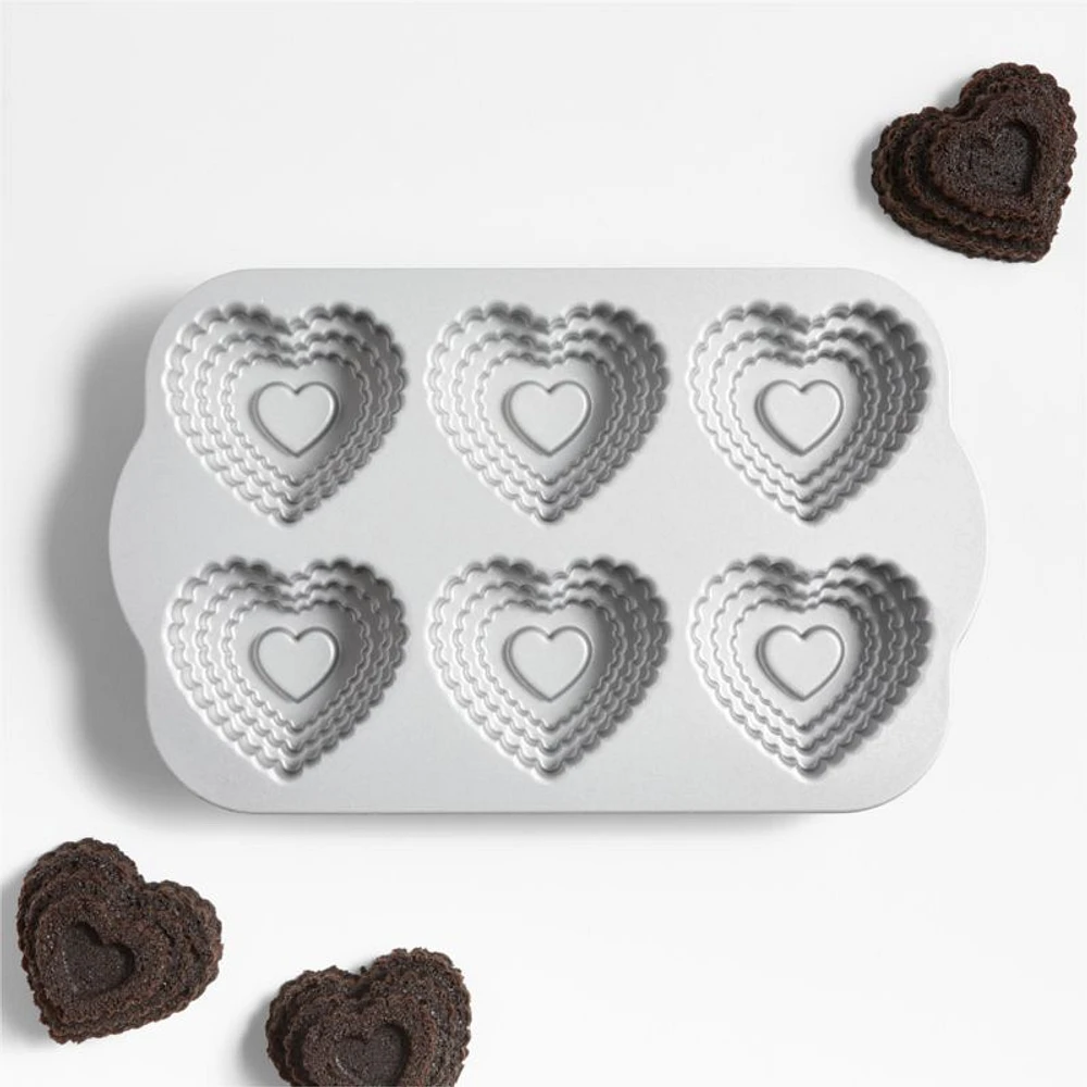 Nordic Ware Tiered Heart Cakelet Pan