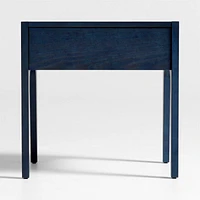 Nova Indigo Dyed Ash Wood Kids Nightstand with Drawer