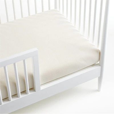 Naturepedic Organic Cotton Breathable 2-Stage Crib Firm Mattress with Waterproof Breathable Pad