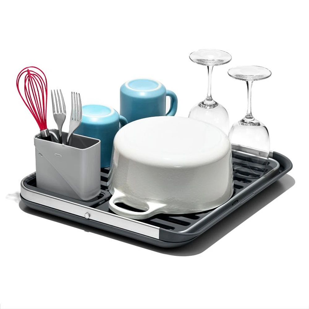 OXO ® Aluminum Fold Flat Dish Rack
