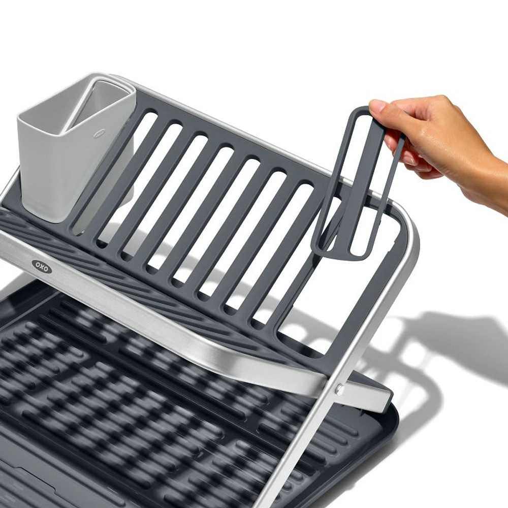 OXO ® Aluminum Fold Flat Dish Rack