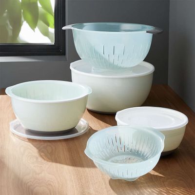 9-Piece OXO ® Nesting Bowls and Colanders and Lids Set