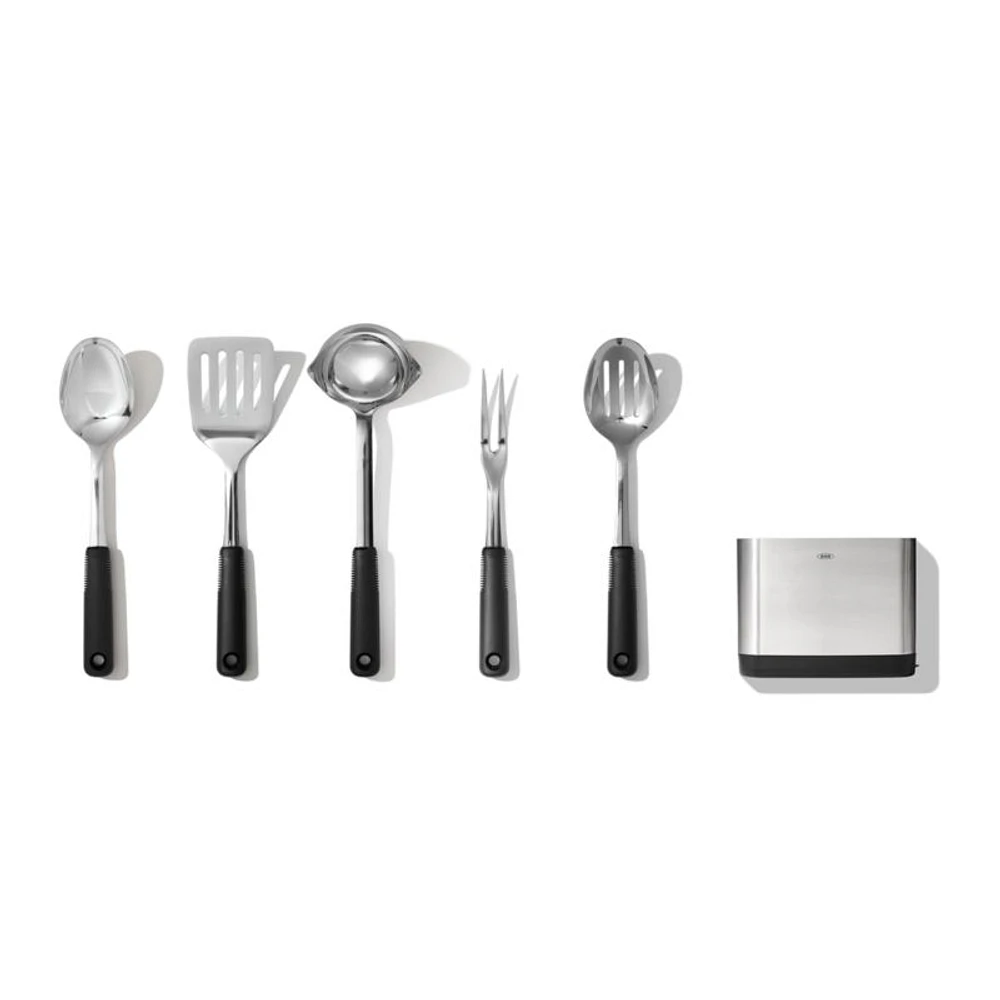 OXO ® Good Grips 6-Piece Kitchen Utensils Set with Holder