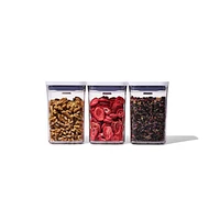 OXO ® POP 3-Piece Small Square Short Container Set