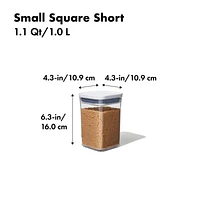 OXO ® POP 1.1-Qt. Square Airtight Food Storage Container