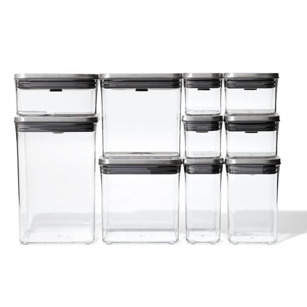 OXO ® POP Steel 12-Piece Food Storage Container Set