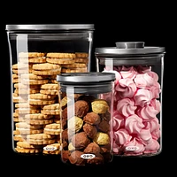 OXO ® POP Steel and Glass 3-Piece Airtight Food Storage Container Set
