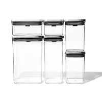 OXO ® POP Steel 6-Piece Airtight Food Storage Container Set