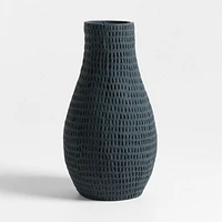 Oaxaca Tall Black Cotton Mache Vase 16"