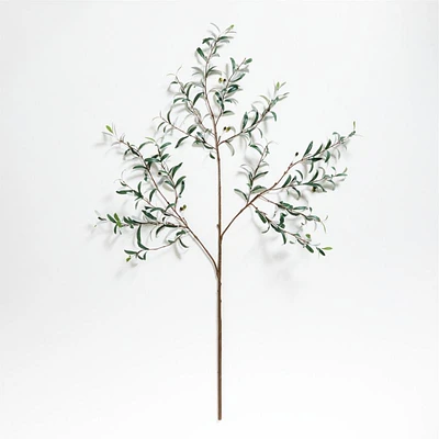 Large Faux Olive Stem