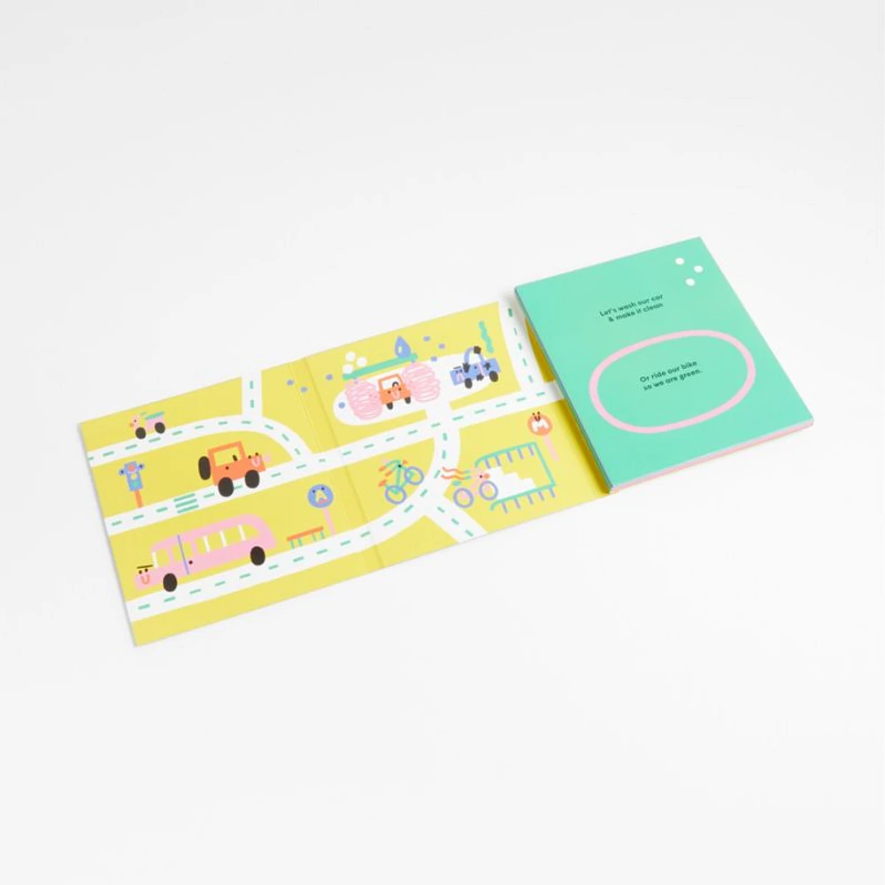On the Move Fold-Out Kids Board Book by Mia Cassany