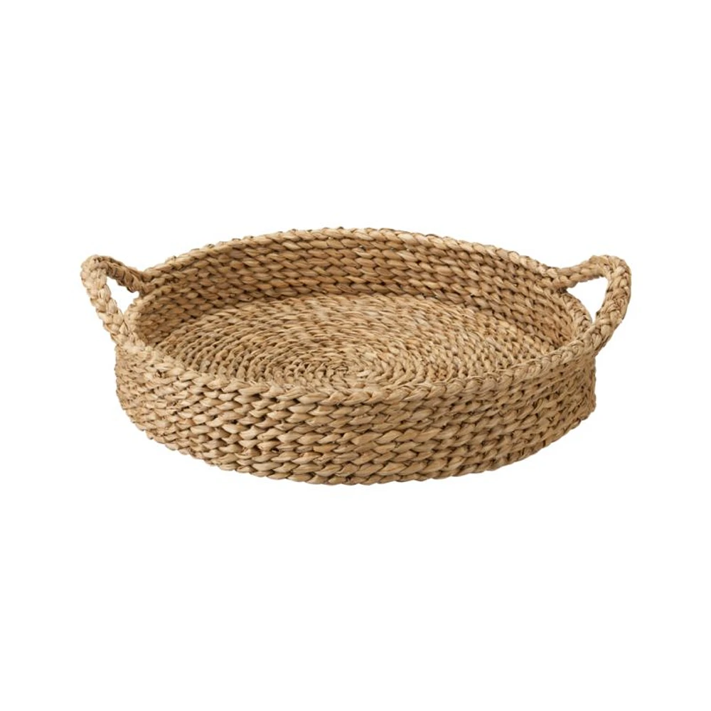 Onslow Handwoven Round Decorative Tray 17"