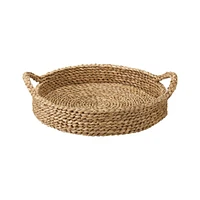 Onslow Handwoven Round Decorative Tray 17"