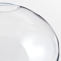 Ophelia Clear Hand Blown Glass Round Vase 12"