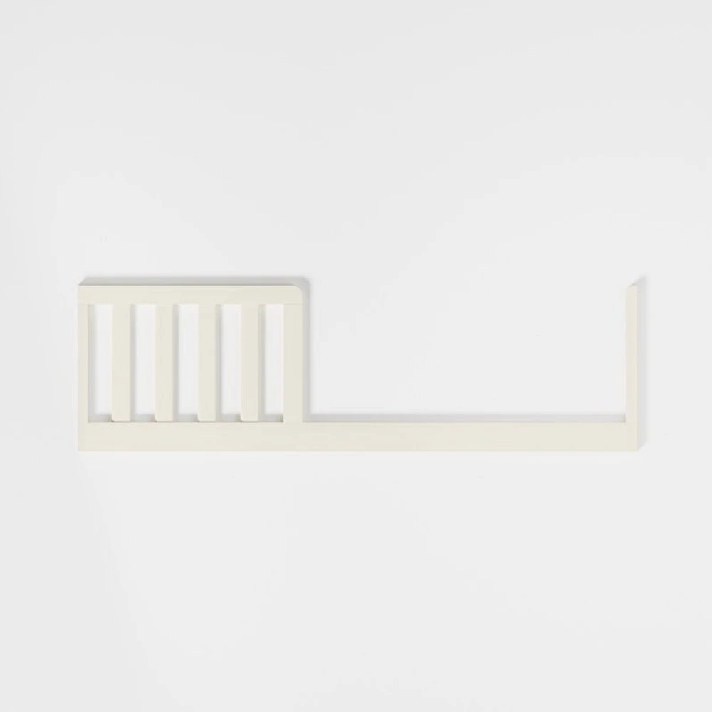 Opie Linen White Wood Toddler Bed Rail