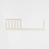 Opie Linen White Wood Toddler Bed Rail