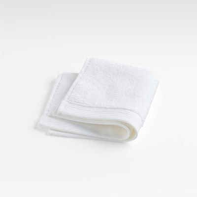 Bright White Antimicrobiall Organic Cotton Washcloth
