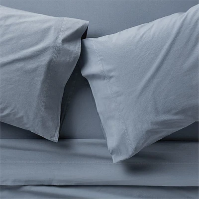 Organic Cotton Blue Full Sheet Set