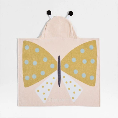 Butterfly Organic Cotton Hooded Baby Beach Towel