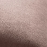 Organic Cotton Velvet 20"x20" Moody Mauve Throw Pillow Cover