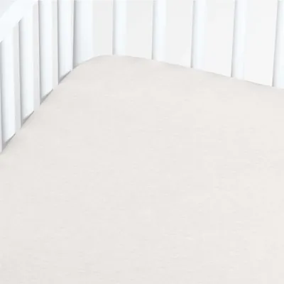 Natural Organic Heathered Jersey Baby Crib Fitted Sheet