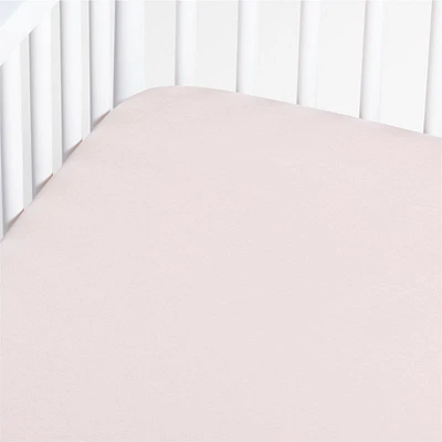 Baby's First Pink Organic Jersey Baby Crib Fitted Sheet