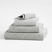 Quick-Dry Ash Organic Cotton Washcloth