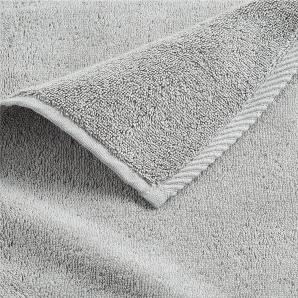 Quick-Dry Ash Organic Cotton Washcloth
