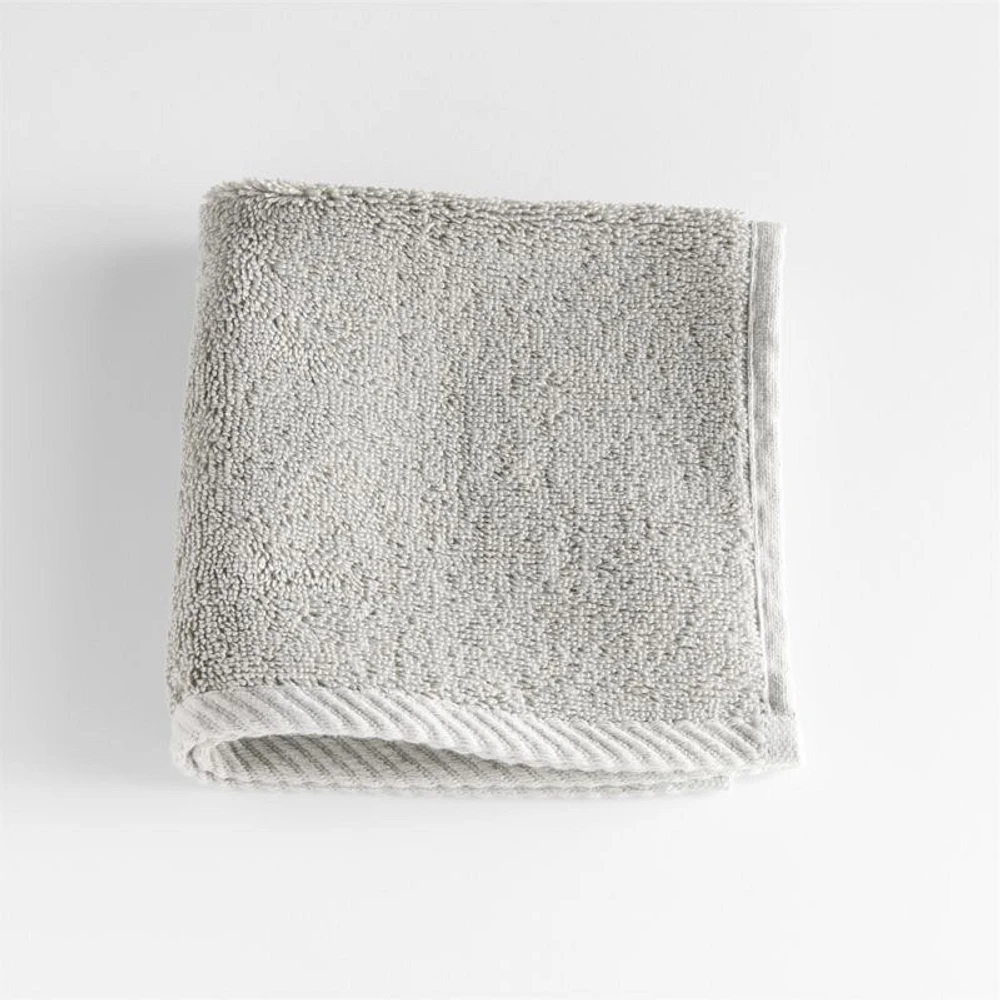 Quick-Dry Ash Organic Cotton Washcloth