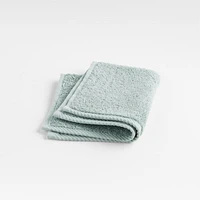 Quick-Dry Iceberg Green Organic Cotton Washcloth