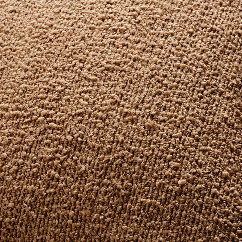 Camel Brown Organic Soft Boucle 20"x20" Throw Pillow Cover