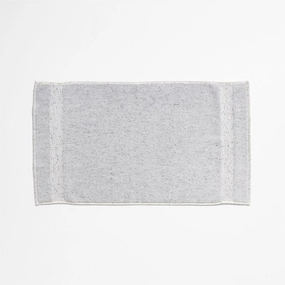 Organic Turkish Cotton Grey Fleck Bath Mat 20"x34"