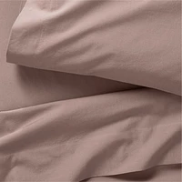 Cozy Cloud Moody Mauve Washed Organic Cotton Toddler Sheet Set