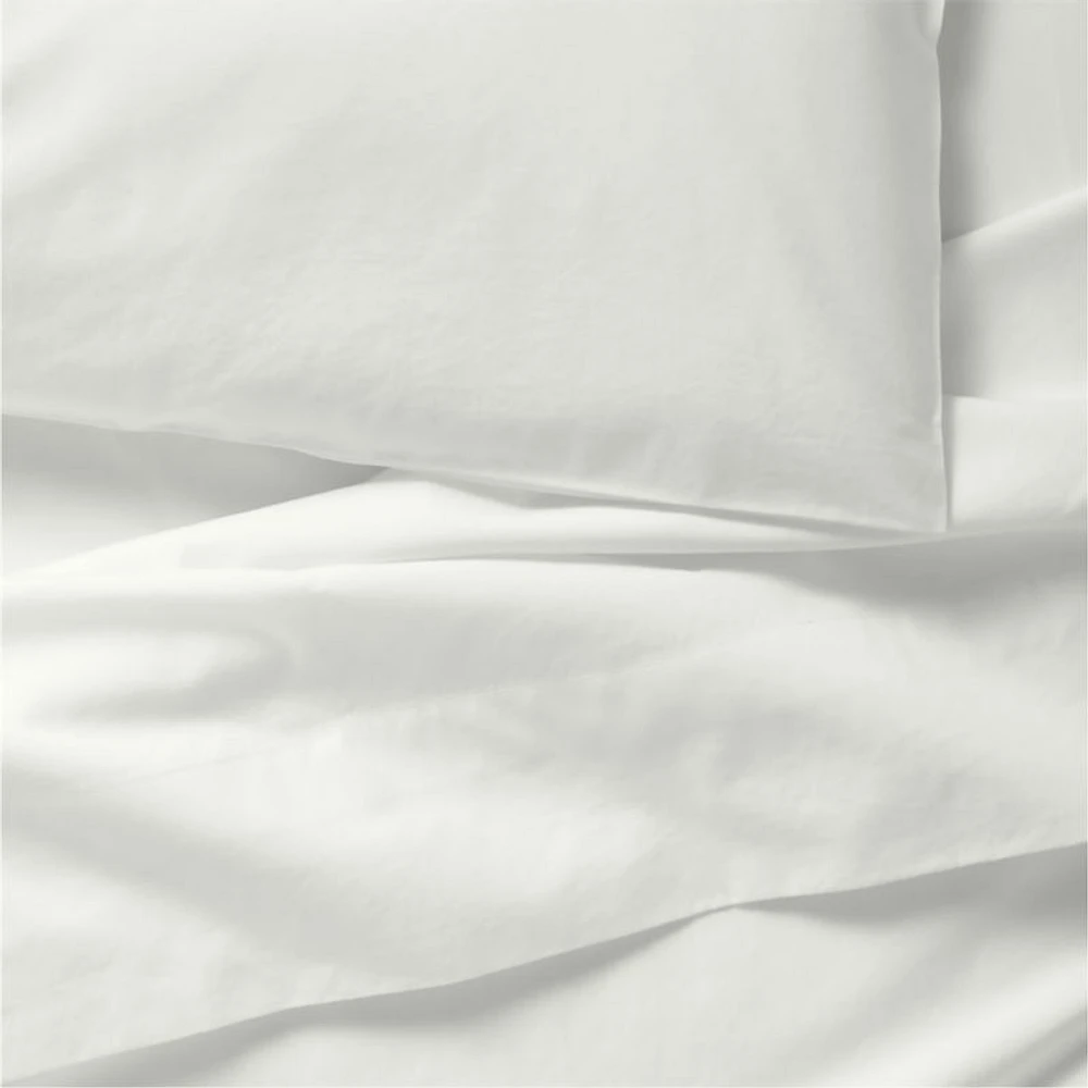 Cozy Cloud Pampas Ivory Washed Organic Cotton Toddler Sheet Set