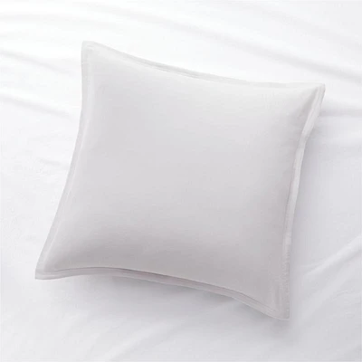 Organic Double Weave Light Grey Euro Sham