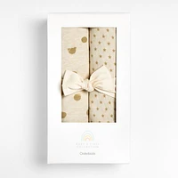 Baby's First Natural Organic Jersey Baby Swaddle Blankets, Set of 2