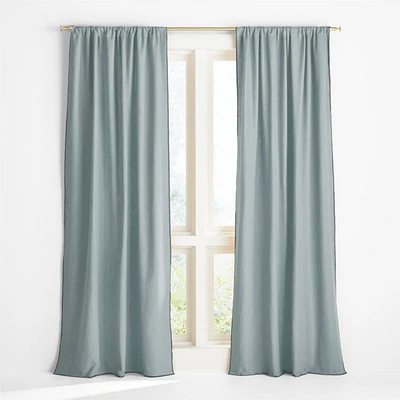 Ori Blue Cotton Window Curtain Panel 44"x63"