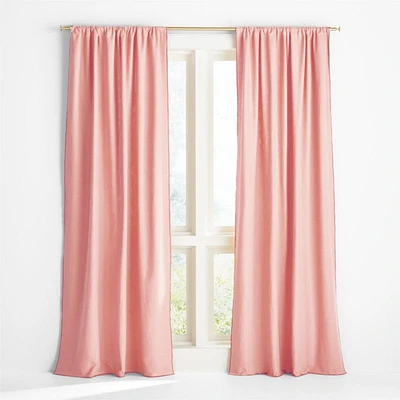 Ori Pink Cotton Window Curtain Panel 44"x63"