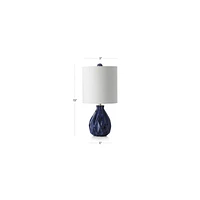 Origami Blue Ceramic Table Lamp