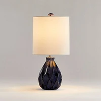 Origami Blue Ceramic Table Lamp