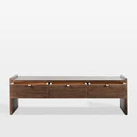 Oscar Brown Pine Wood 52" Rectangular Storage Coffee Table