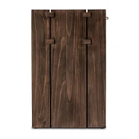 Oscar Brown Pine Wood 78" Rectangular Storage Console Table