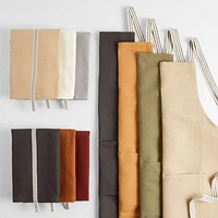 Oslo Cross-Back Linen-Organic Cotton Apron with Pocket