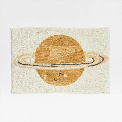Outer Space Cotton Kids Bath Mat